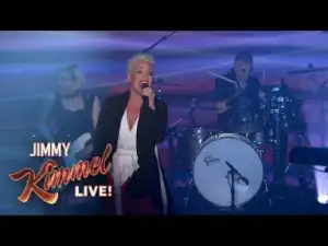 Pink Performs “hustle” On Jimmy Kimmel Live!